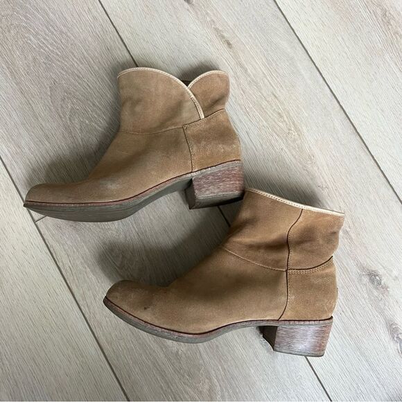 UGG Australia Darling Suede Ankle Boots Chestnut Size 11 - Picture 8 of 10